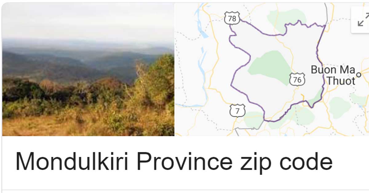 Mondulkiri Province zip code