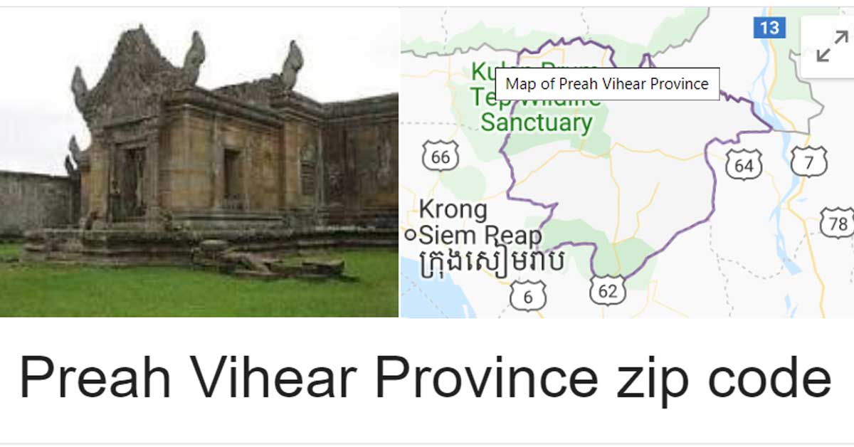 Preah Vihear Province zip code
